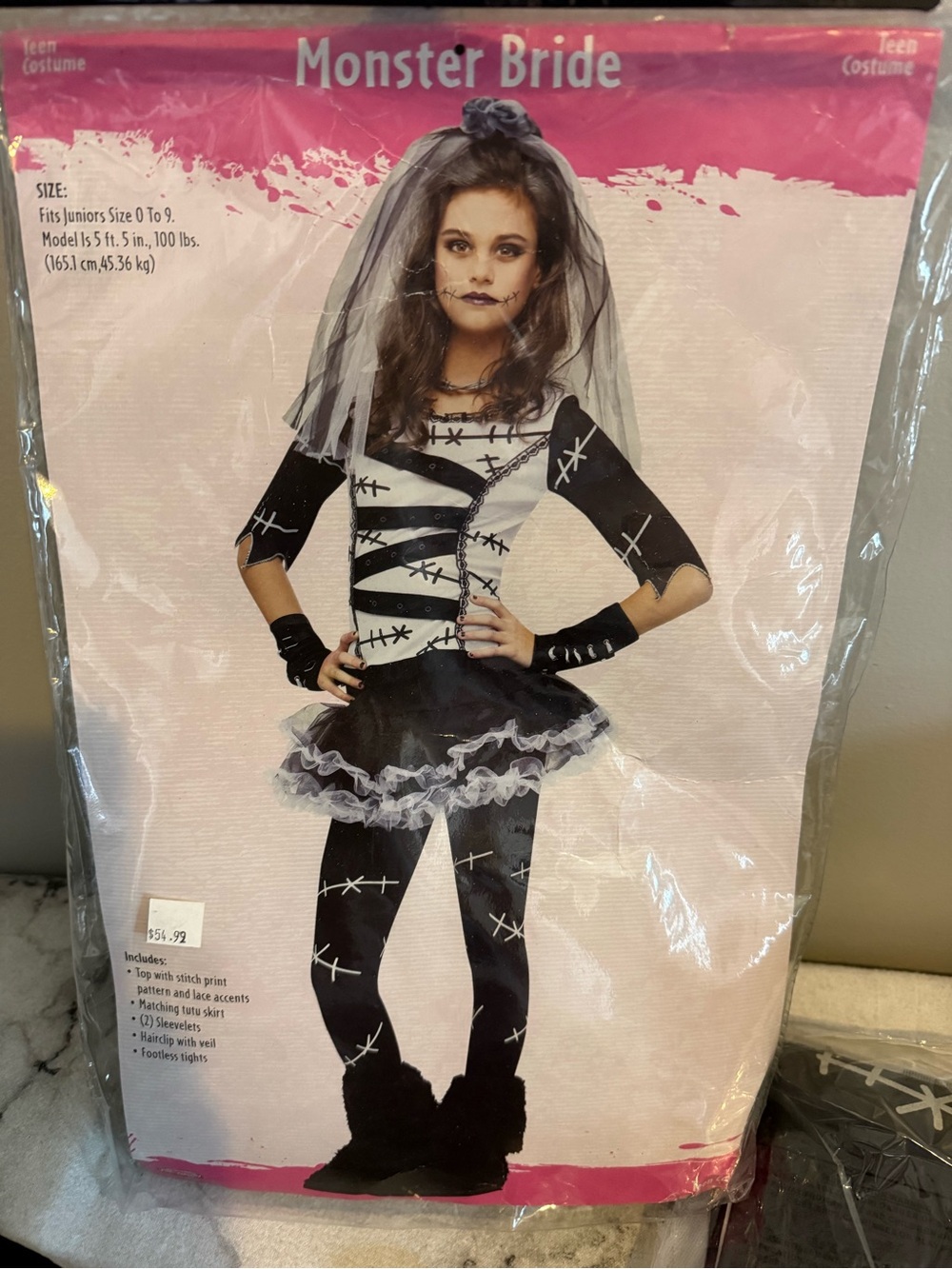 Monster Bride Teen Costume